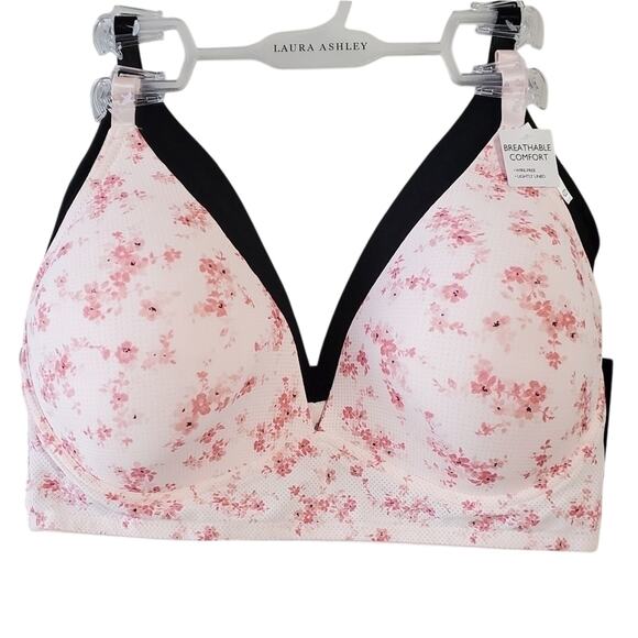 LAURA ASHLEY‎ 2pk breathable comfort Wirefree bras - Picture 5 of 12